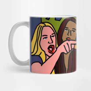 Woman Yelling at Cat Meme Sci Fi Space Cat Mug